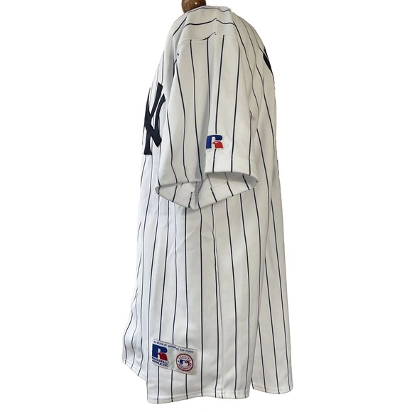 VINTAGE RUSSEL ATHLETIC ROBIN VENTURA NEW YORK YANKEES STITCHED JERSEY SIZE L - Picture 4 of 8